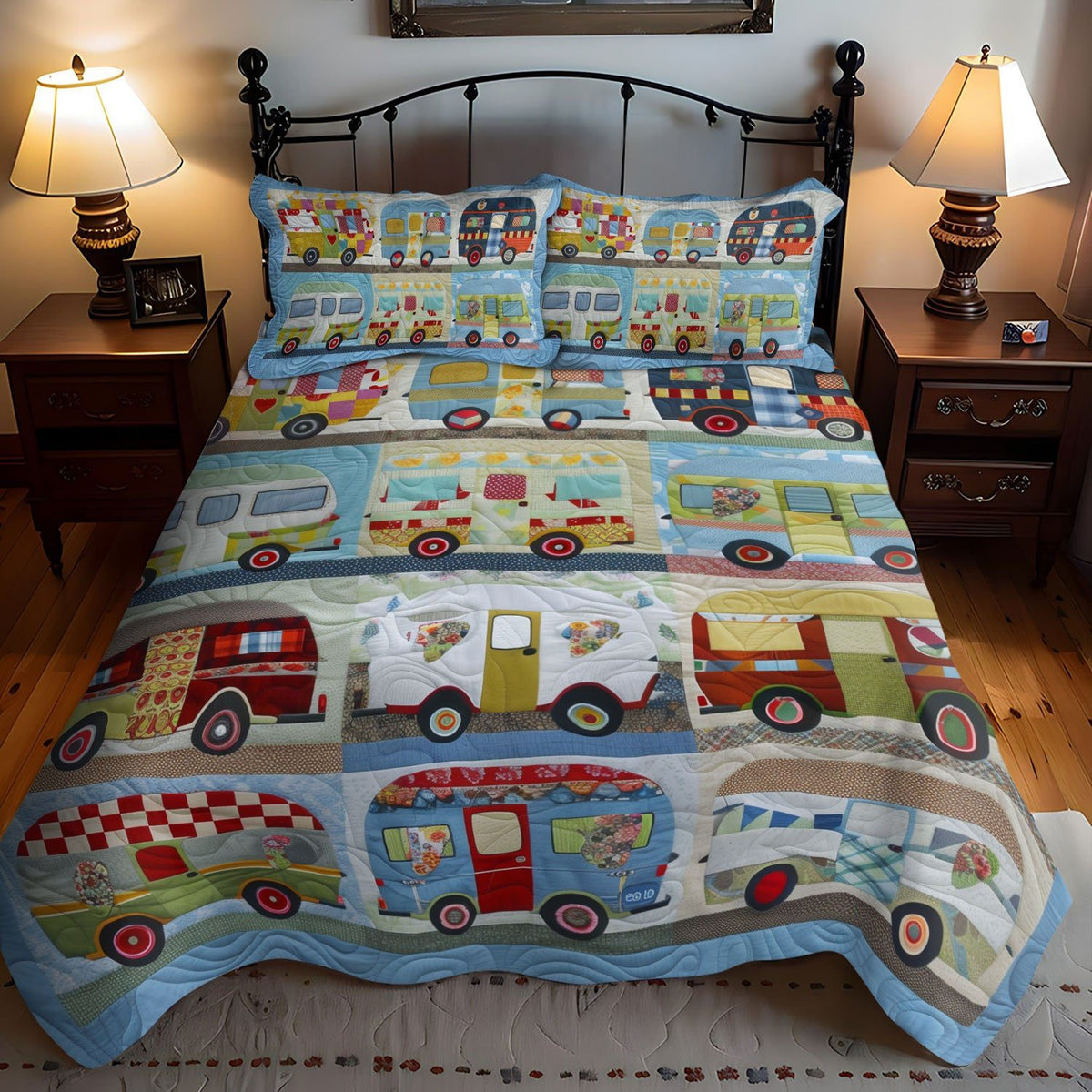 Hobbies & Sports quilted bedding set