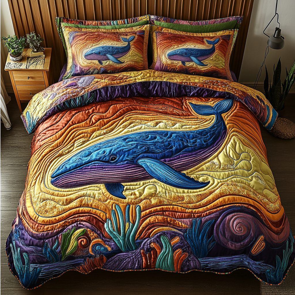 Coastal & Nautical quilted bedding set