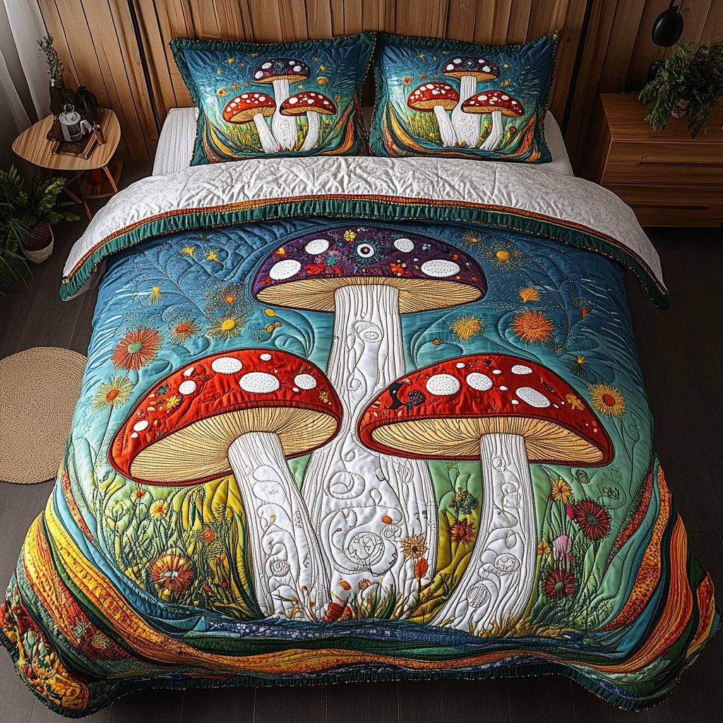 Nature & Landscape quilted bedding set